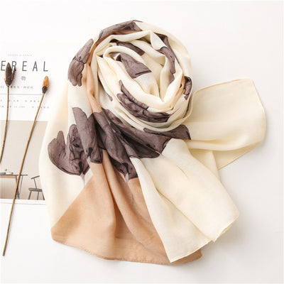 Botanical Weave Scarf – Drift & Bloom