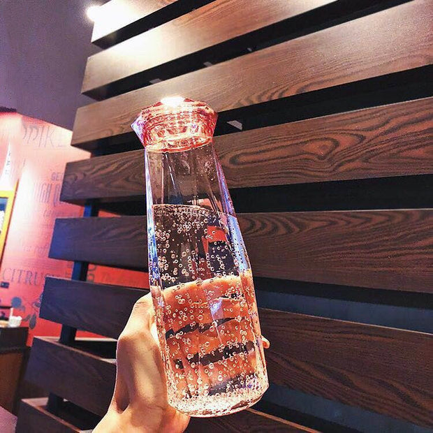 Prism Glass Bottle - Light Woven in Water