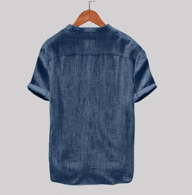 Men’s Short Sleeve Cotton Shirt – Horizon Fold