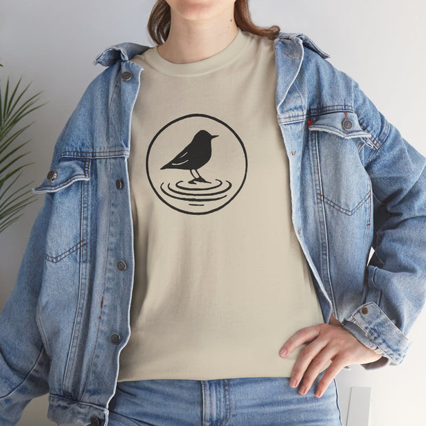 Black Bird Graphic Tee - Nature Lover Shirt