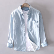 Men’s Cotton Denim Shirt – Echo Ridge