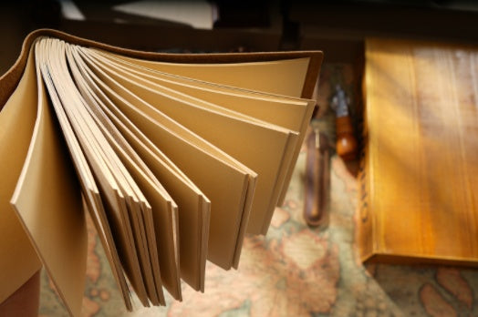 Cowhide Sketchbook – Handcrafted for Reflection