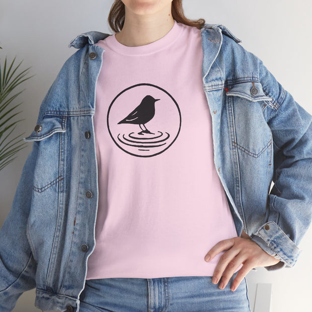 Black Bird Graphic Tee - Nature Lover Shirt