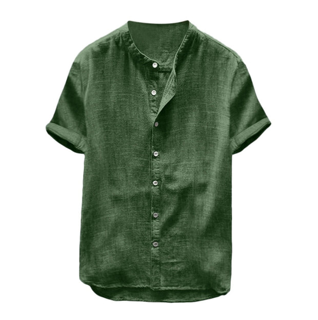 Men’s Short Sleeve Cotton Shirt – Horizon Fold