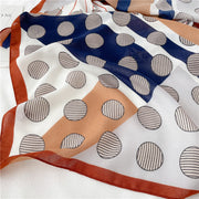 Big Dot Cotton-Linen Scarf – Light & Bold