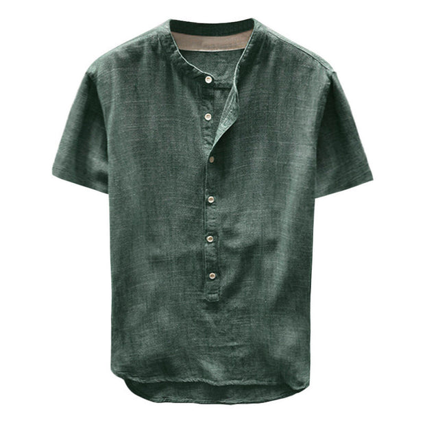 Men’s Short Sleeve Cotton Shirt – Horizon Fold
