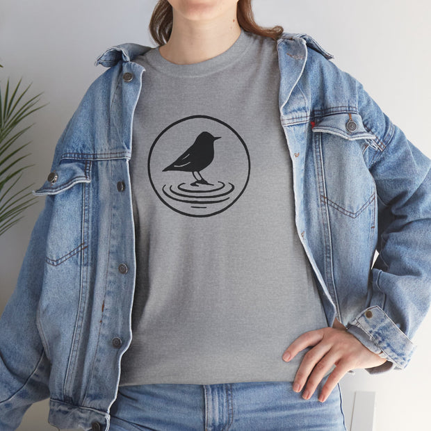 Black Bird Graphic Tee - Nature Lover Shirt