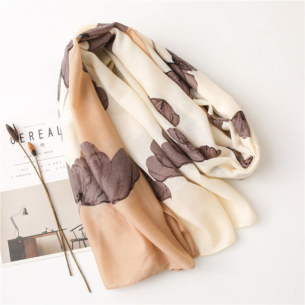 Botanical Weave Scarf – Drift & Bloom