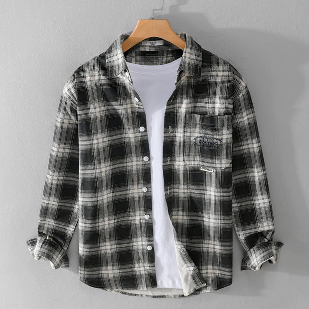 Cotton Plaid Overshirt – Timberline Drift