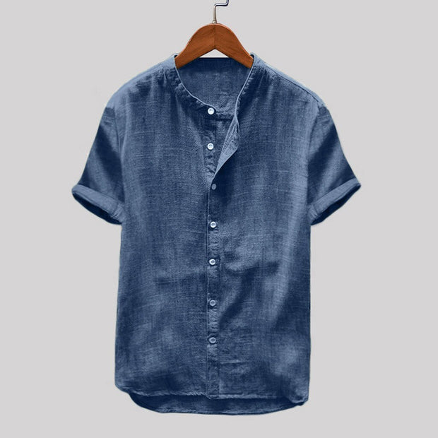 Men’s Short Sleeve Cotton Shirt – Horizon Fold
