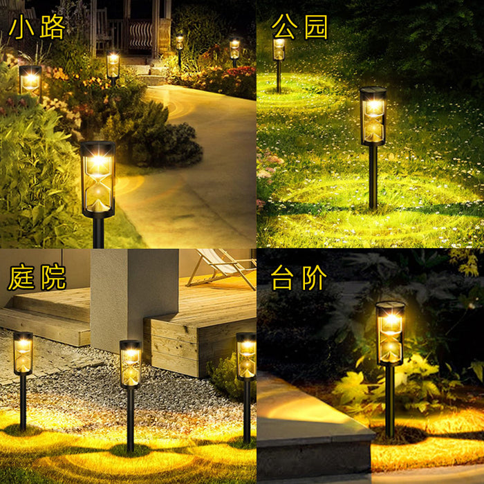 Solar Hourglass Lawn Lamp