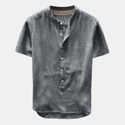 Men’s Short Sleeve Cotton Shirt – Horizon Fold