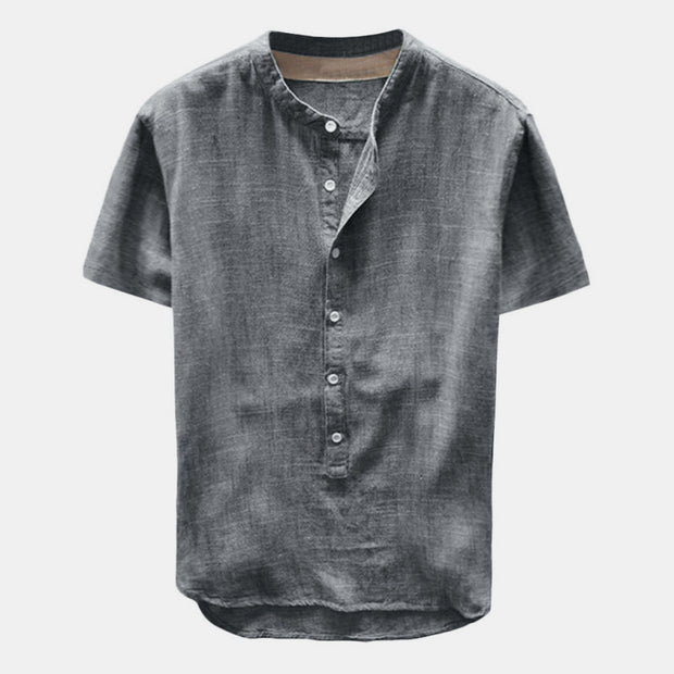 Men’s Short Sleeve Cotton Shirt – Horizon Fold