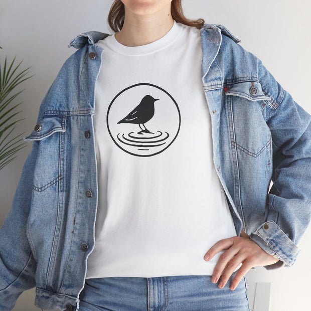 Black Bird Graphic Tee - Nature Lover Shirt