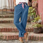 Women’s Cotton Linen Cropped Pants – Meadow Ease