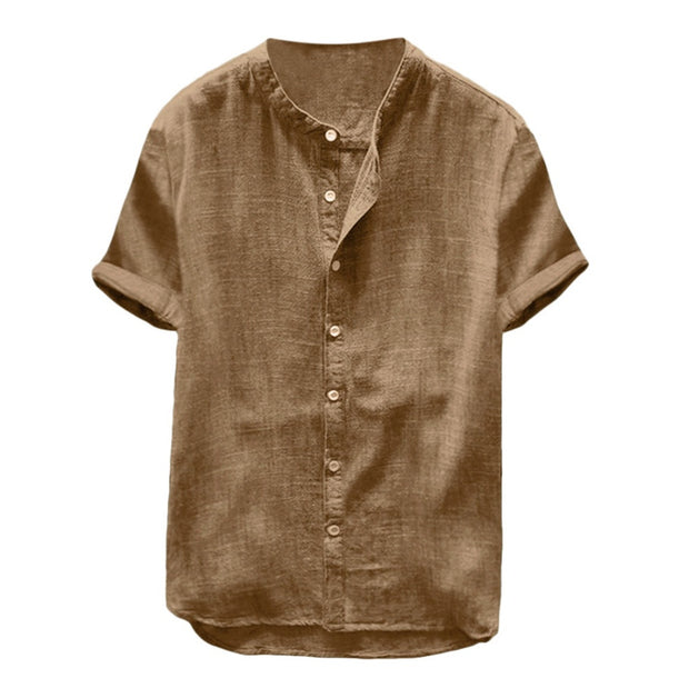 Men’s Short Sleeve Cotton Shirt – Horizon Fold