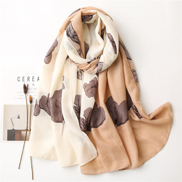 Botanical Weave Scarf – Drift & Bloom