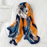 Big Dot Cotton-Linen Scarf – Light & Bold