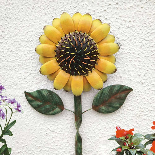 Vintage Wrought Iron Sunflower Wall Art Hooks - Pebble Frog