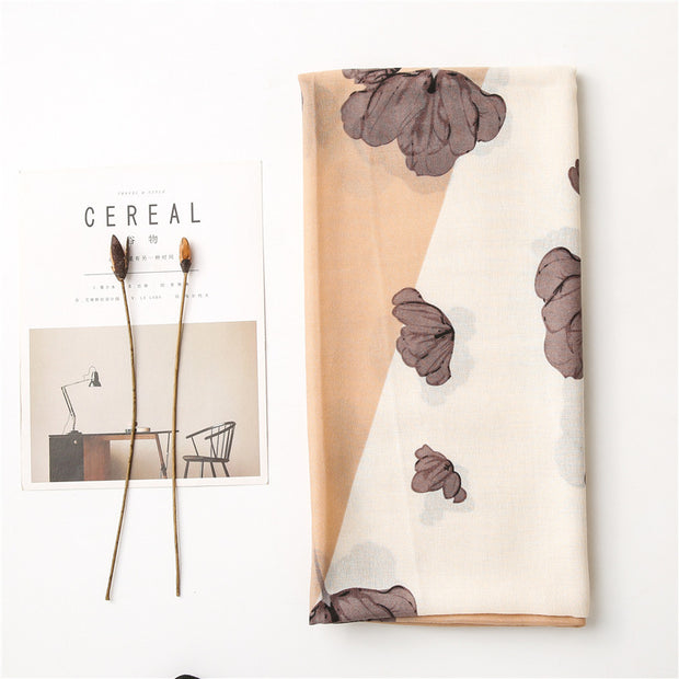 Botanical Weave Scarf – Drift & Bloom