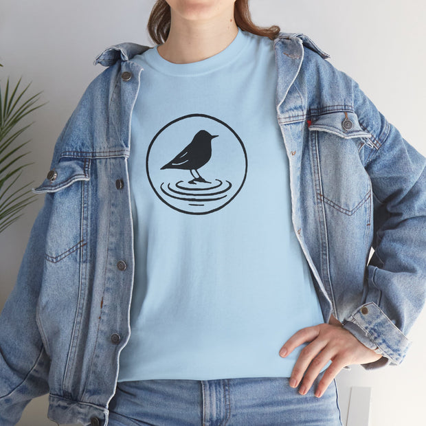 Black Bird Graphic Tee - Nature Lover Shirt