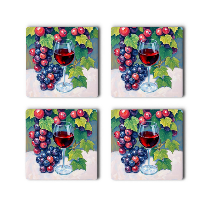 Coasters (Set of 4 PCS) - Pebble Frog