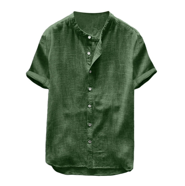 Men’s Short Sleeve Cotton Shirt – Horizon Fold