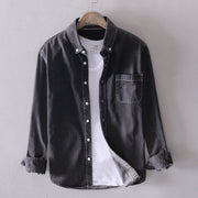 Men’s Cotton Denim Shirt – Echo Ridge