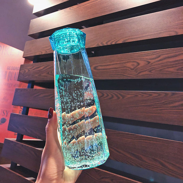 Prism Glass Bottle - Light Woven in Water