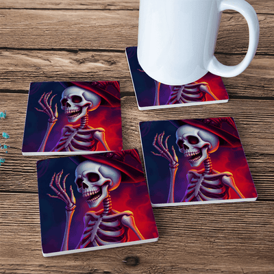 Coasters (Set of 4 PCS) - Pebble Frog