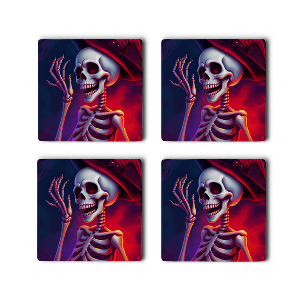 Coasters (Set of 4 PCS) - Pebble Frog