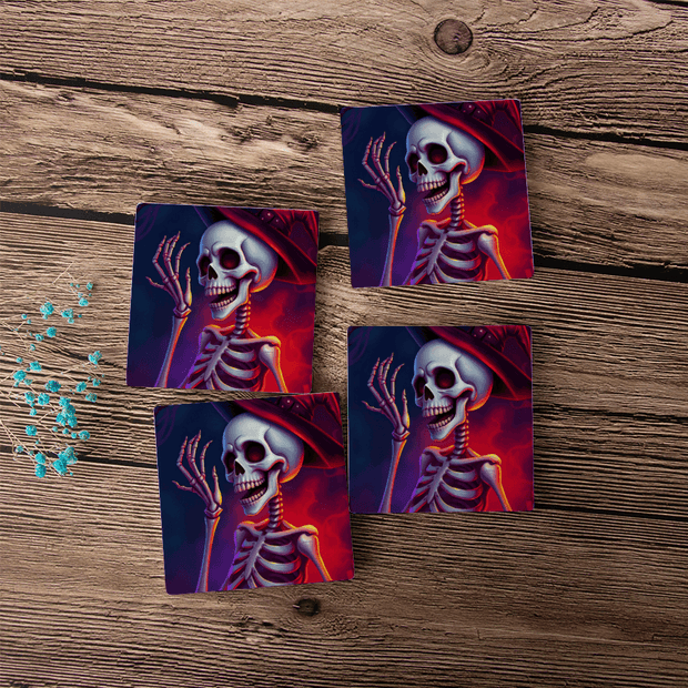 Coasters (Set of 4 PCS) - Pebble Frog
