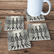 Coasters (Set of 4 PCS) - Pebble Frog