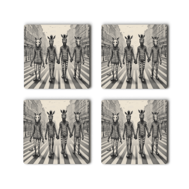 Coasters (Set of 4 PCS) - Pebble Frog