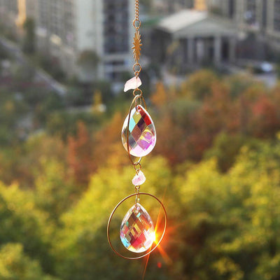 Crystal Pendant Suncatcher - Pebble Frog