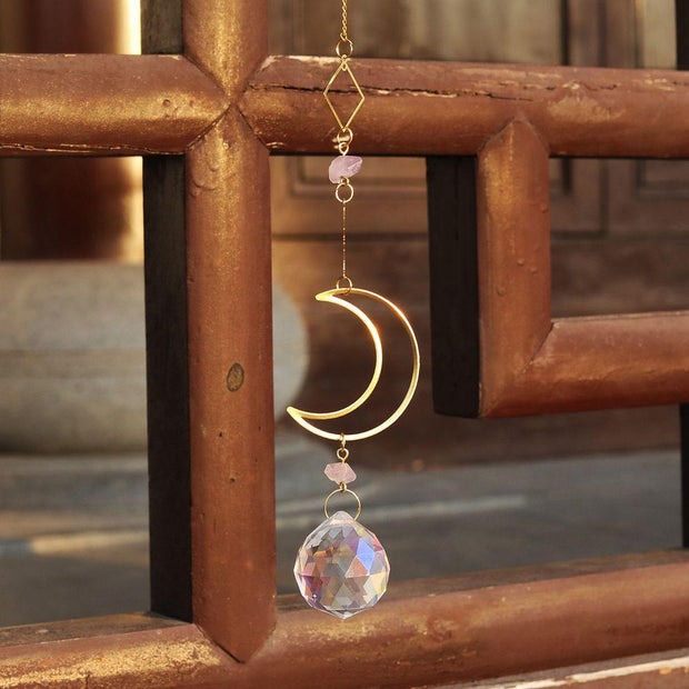 Crystal Pendant Suncatcher - Pebble Frog