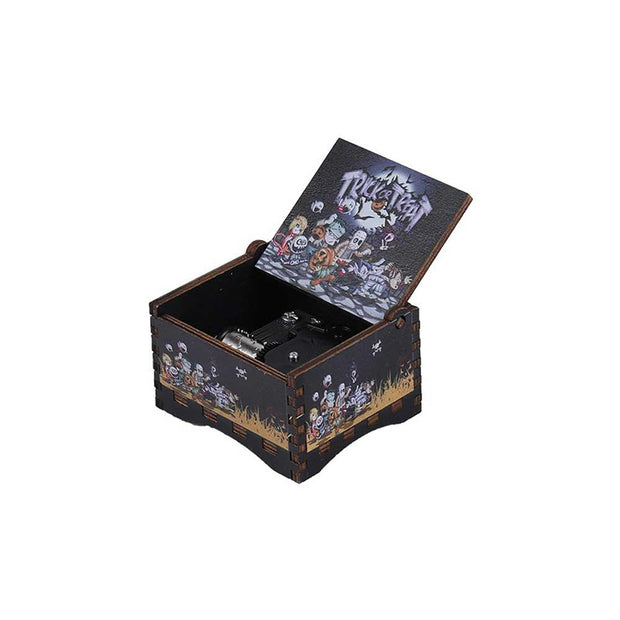Halloween Hand Crank Music Box - Pebble Frog