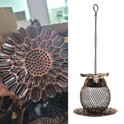 Iron Owl Bird Feeder - Pebble Frog