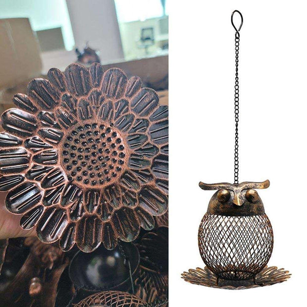 Iron Owl Bird Feeder - Pebble Frog