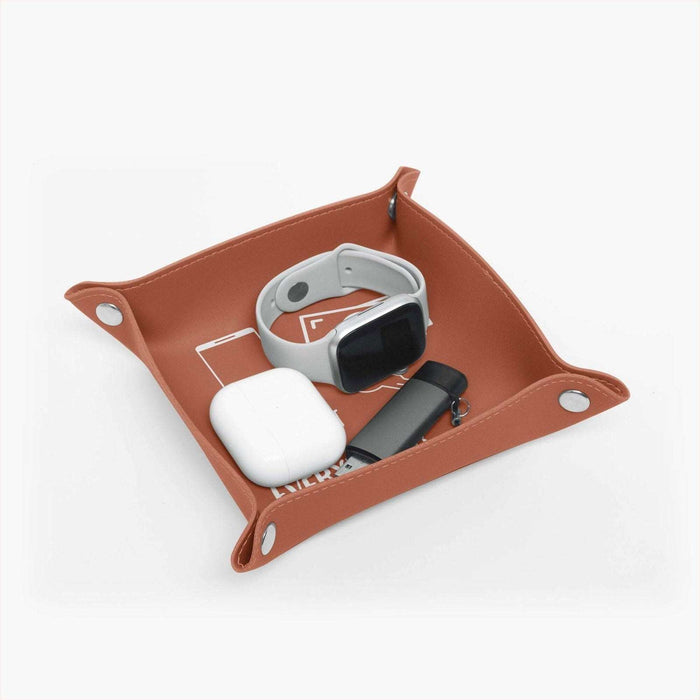 PU Leather Tray - Pebble Frog