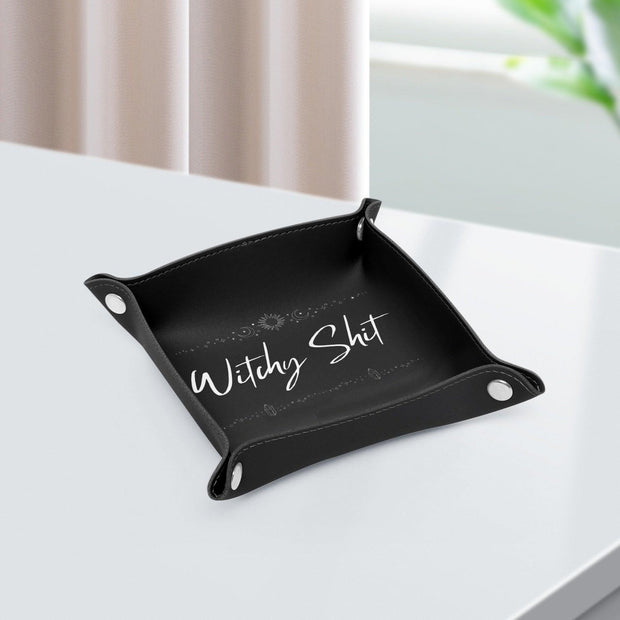 PU Leather Tray - Pebble Frog