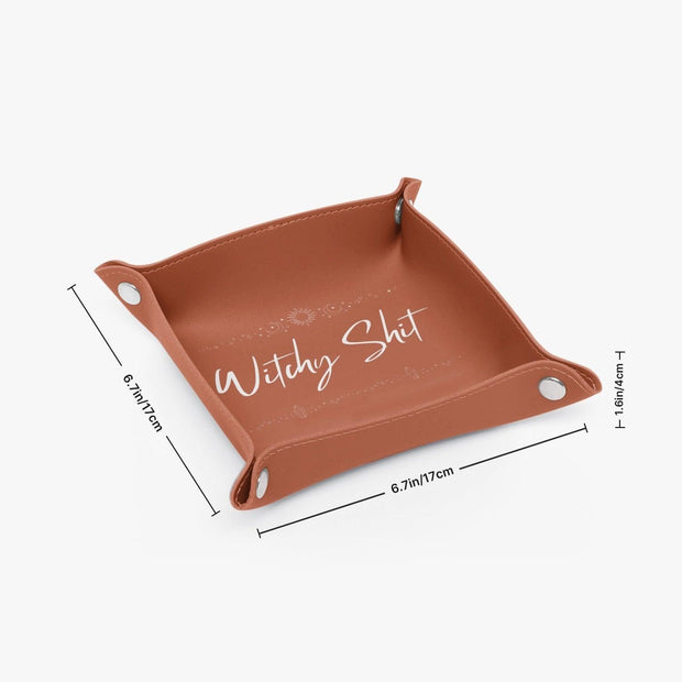 PU Leather Tray - Pebble Frog