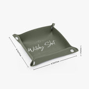 PU Leather Tray - Pebble Frog