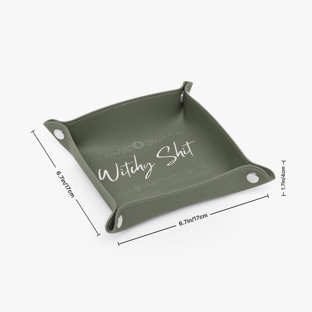 PU Leather Tray - Pebble Frog