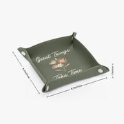PU Leather Tray - Pebble Frog