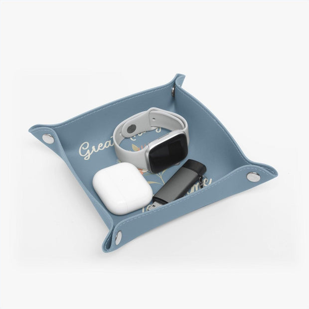 PU Leather Tray - Pebble Frog
