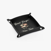 PU Leather Tray - Pebble Frog