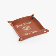 PU Leather Tray - Pebble Frog