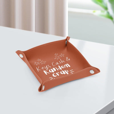 PU Leather Tray - Pebble Frog