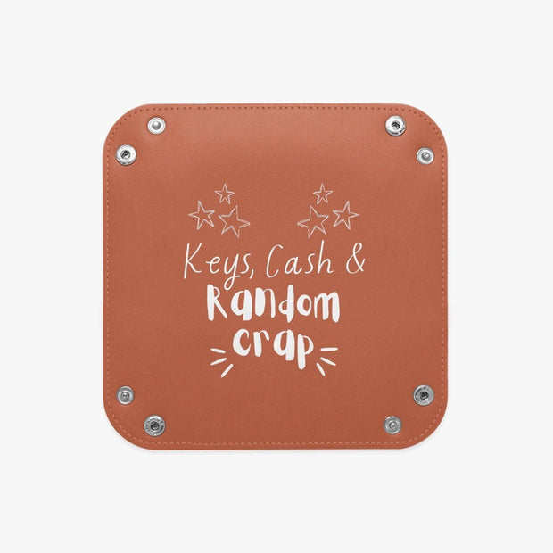 PU Leather Tray - Pebble Frog